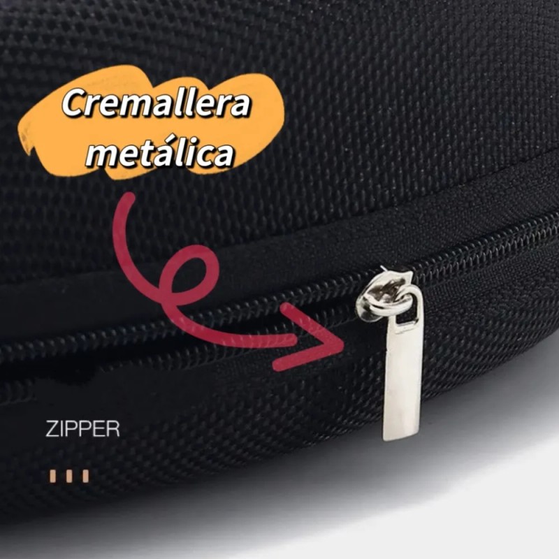 3pzs Estuche Lente De Sol Rígido Impermeable + 3 Paño