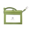 HAKATA NO MORI LEATHER Genuine Leather, Double-sided, Clear, ID Card