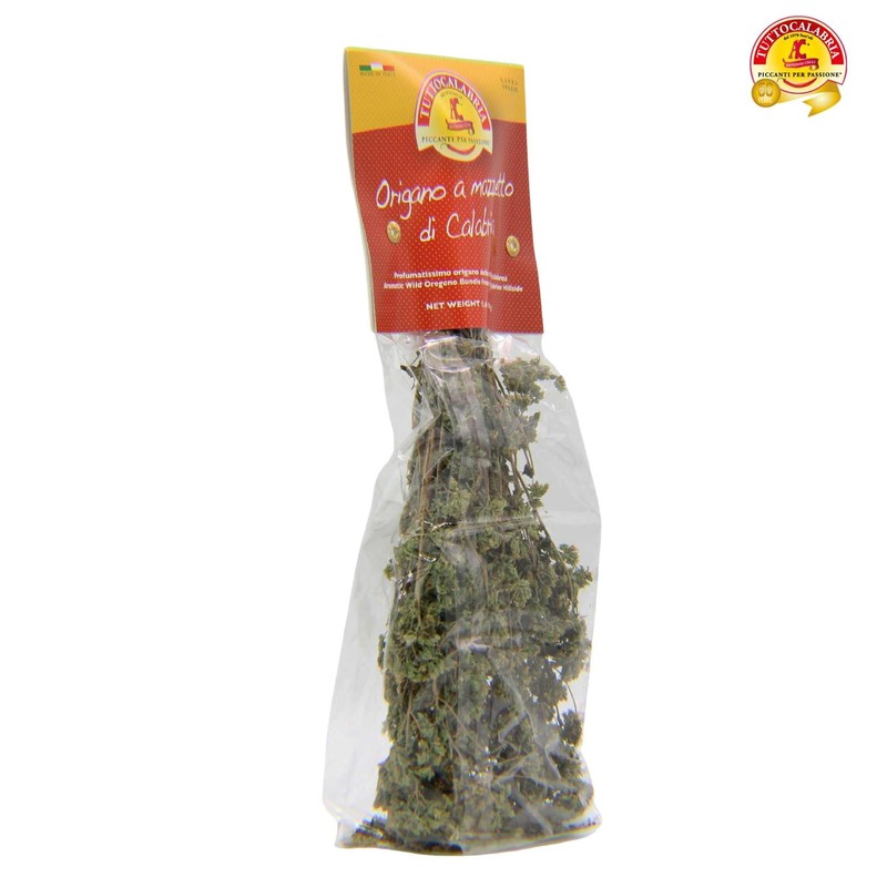 TUTTOCALABRIA Oregano, Dried Calabrian Oregano on the Stem, Product of