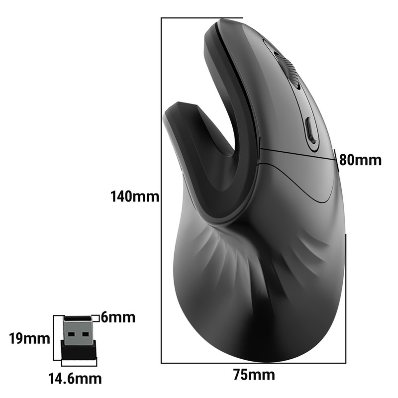 2.4G wireless vertical mouse ergonomics vertical mouse office game mouse