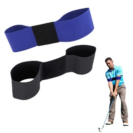 QGH 2PCS Golf Swing Training Aids – Golf Connection Band & Hand Swing Elastic Band – Golf Posture Corrector for Men & Women – Golf Training Equipment for Beginners & Professionals