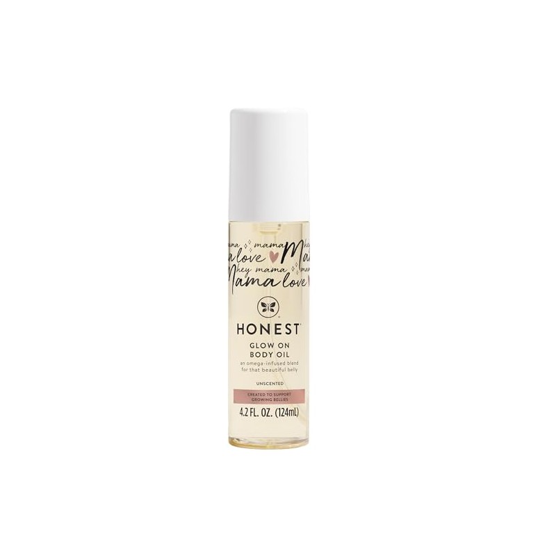 Honest Mom Care Glow On Body Oil Unscented Women 4.2