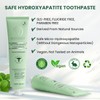 MILTODENT Premium Hydroxyapatite Toothpaste – 15% Micro-Hydroxyapatite | Fluoride-Free, Best