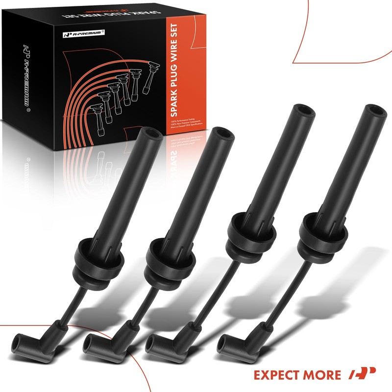 A-Premium 4PCS Spark Plug Wire Set Compatible with Jeep TJ