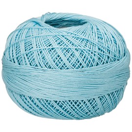 Handy Hands 210-Yard Lizbeth Cotton Thread, 25gm, Light Wedgewood