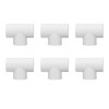 12pcs Slip Tee PVC Pipe Fitting T-Shaped Coupling Connector,Tee Pipe
