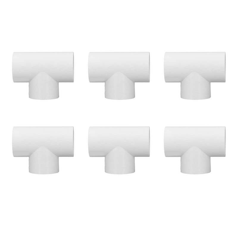 12pcs Slip Tee PVC Pipe Fitting T-Shaped Coupling Connector,Tee Pipe