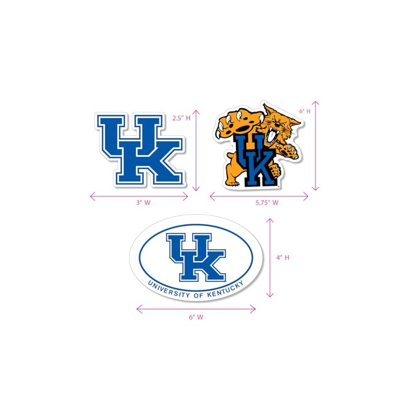 Kentucky Wildcats Magnet Set – 3 Pack Large Auto Magnets