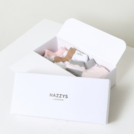 Hazzys (대구신세계)선물추천 컬러 배색 여성 발목 양말 3종 세트 HISS4F004WT (Daegu Shinsegae) Gift Recommended Color Block Women's Ankle Socks 3-Piece Set HISS4F004WT