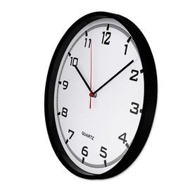 MPM Quality Analogue wall clock - high-quality plastic frame, quartz stepper motor, diameter 305 mm, the ideal accessory for any room in the house for living room, bedroom, kitchen or company, office