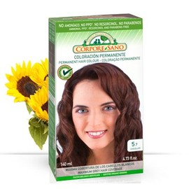 (6 Pack) of Corpore Sano Permanent Hair Color Dye(Does Not Contain:PPD, AMMONIA, RESORCINOL, PARABENS. (#5.7 CHOCOLATE)