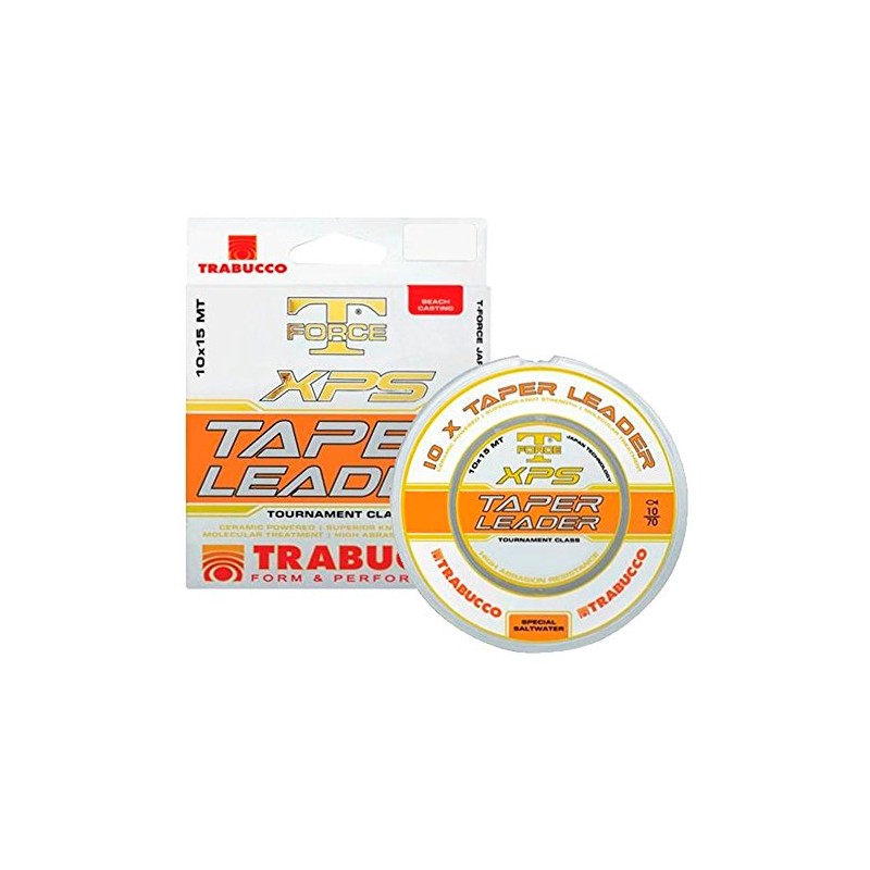 Trabucco Fishing Line XPS Taper Leader Taper Tail 15m 0.20-0.57mm