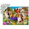 ENJOY Puzzle Dogs and Puppies in Garden Illustration – 1000