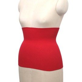 Made in Japan, EM Cotton, Stomach Wrap, Regular Length (Approx. 13.8 inches (35 cm), Width 31.5 - 40.9 inches (80 - 104 cm), LL / Red, EM Cotton, Unisex