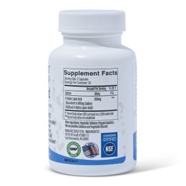 IMMUNOVITES 3-Pack Stabilized R-Alpha Lipoic Acid ((True)) 600mg per Serving [[High Potency & up to 40x Increased Absorption]] (Na R-ALA) (Na R-LA) (Na R-Lipoate) (3 Bottles)