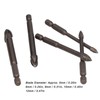 5Pcs Cross Hex Drill Bit Carbide Glass Drills Bits Concrete
