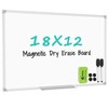 Lockways Dry Erase Board, 18 x 12 Magnetic Whiteboard Dry