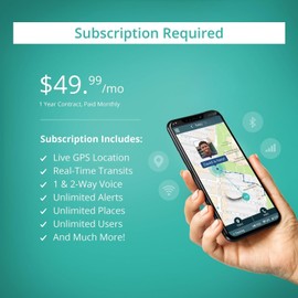 AngelSense Assistive Technology Watch with Personal GPS Tracker for Teens, Adults, Seniors, Autism, Special Needs, Dementia, Speakerphone, SOS Button, Live Tracking, Subscription Required