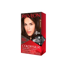 Revlon ColorSilk Hair Color, 20 Brown Black 1 ea (Pack of 9)