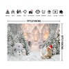 Aisnyho Winter Christmas Backdrop Snowman Pine Tree Snowflake Xmas Backdrops