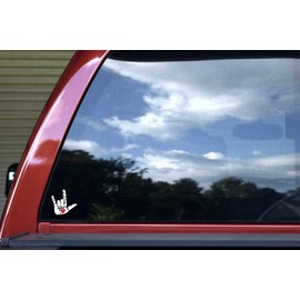 StickerTalk Die Cut Heart Hand ASL I Love You Vinyl Stickers, 1 Sheet of 2 Stickers, 2.5 inches by 2.5 inches Each