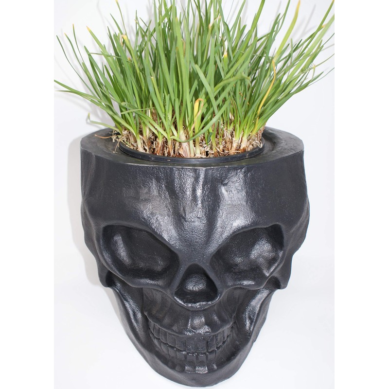 Skull Tiki Planter (Black)