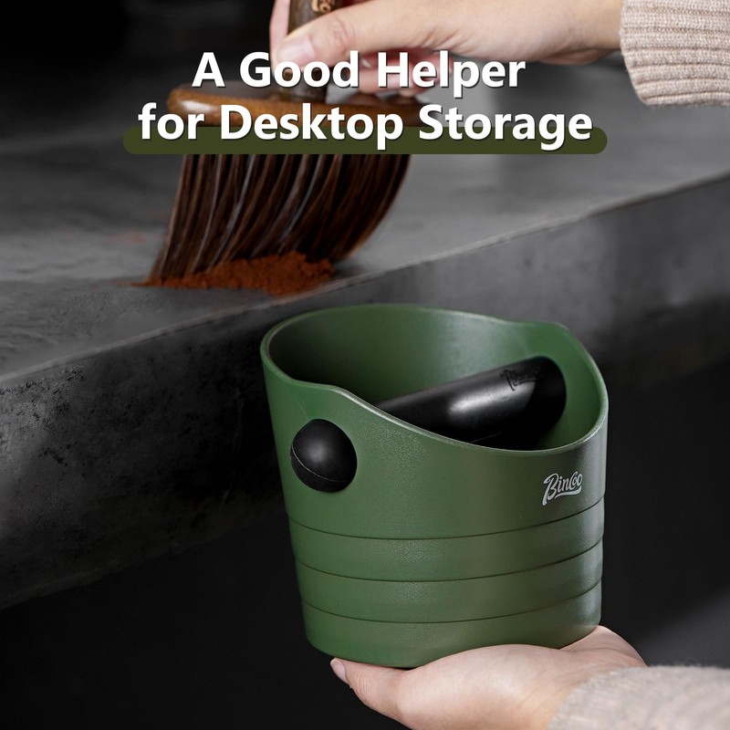 Espresso Knock Box, 4.5 Inch Coffee Ground Knock Box,Shock-Absorbent Barista