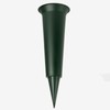Plain dark green grave flower vase funeral spike pot
