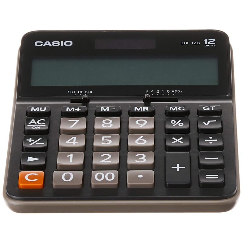 Casio DX-12B-BK-W-DC Calculadora