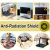 HUSABEJAIN 8 PCS Anti-Radiation Shield Gold EMF Protection Stickers 5G
