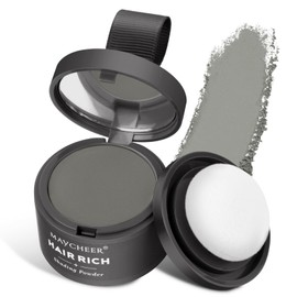 Root Powder for Men and Women, Hair Thickening Root Powder, Quick Cover Root Concealer with Hair Chalk for Filling Thin Hair (4# Grey)