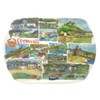 be! Emma Ball Colourful Melamine Tray/Picnic Platter - 35cm -