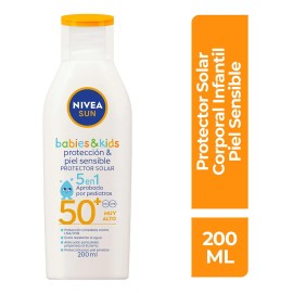 NIVEA Sun Babies & Kids Protector Solar Sensitive Fps50 200ml Bloqueador para pieles sensibles