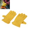 Garden Cowhide Gloves Wear Resistance Full Finger Leather Gloves for