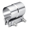 EVIL ENERGY Exhaust Clamp, Lap Joint Band Clamp Stainless Steel