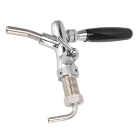 G5/8 Bier Tap Wasserhahn, Edelstahl 304 Fass -Bierspender -Wasserhahn für Bar mit FlowControl -Werkzeug, Professionelle Bierhähne für Weniger Schäumung, Häufig für Biertürme und Fässer Verwendet