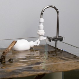 DONGKER Adjustable Float Valve Kit,1/4" Automatic Water Filter Float Ball Valve Auto Water Filler Controller Auto-top-Off System for Reverse Osmosis Aquariums Hydroponics Automatic Feeders