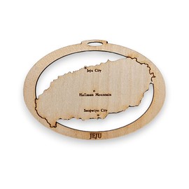 Jeju Island Ornament, South Korea Keepsake, Christmas Tree Decoration, Gifts for Travelers Couples