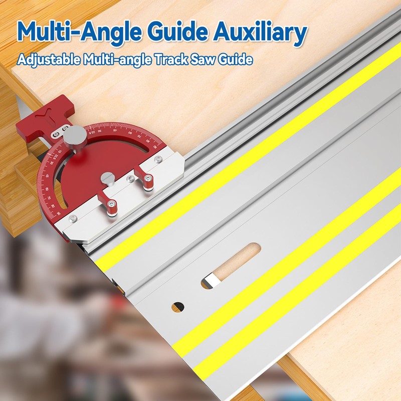 Table Saw Miter Gauge Aluminum Alloy Adjustable Multi Angle Rail