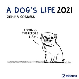 2021 A Dogs Life Square Wall Calendar