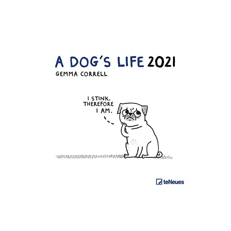 2021 A Dogs Life Square Wall Calendar