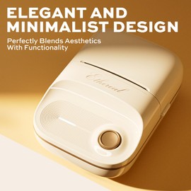 2 Inch Bluetooth Thermal Label Maker Machine - Inkless Portable Label Printer w/ App | 40x30mm Adhesive Labels for Jar, Price, Address & Mailing | Home, Kitchen, Office, School Organization (White)