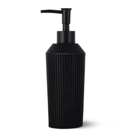 Bathroom Soap Dispenser, Refillable Liquid Hand Soap Dispenser for Bathroom, Kitchen Soap Dispenser 300ml/10oz (Black) 1pcs