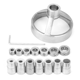 Drill Guide Set Straight Hole Drill Positioner Woodworking Hole Puncher Steel Vertical Drilling Device (Silver), Bits for Woodworking