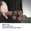7pcs Metal Dice Set Exquisite Square Inlaid Skull Pattern Dice