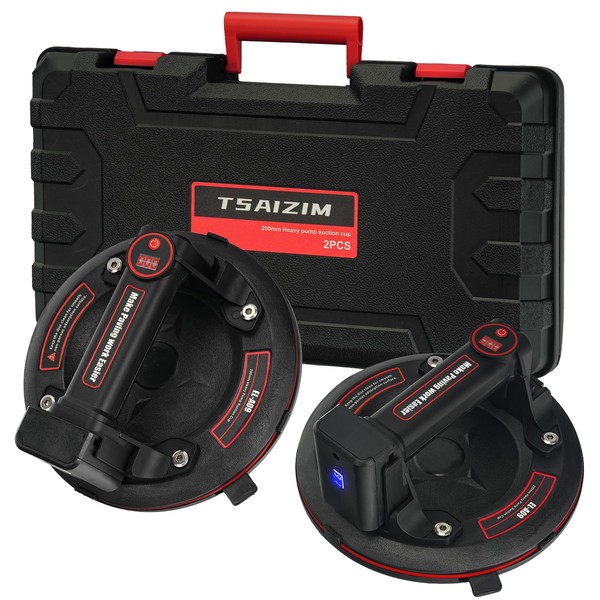 8 Inch Electric Vacuum Suction Cups Lifter with Digital Display