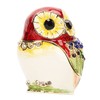 Metal Trinket Box Owl Shape Shiny Exquisite Zinc Alloy Jewelry