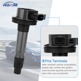Yeoflagtrade Set of 6 Ignition Coil Pack Compatible with Ford Edge Explorer F150 Taurus Flex, for Lincoln MKS MKX MKZ, for Mazda 6 CX-9 3.5L 3.7L V6, Replace for UF553 DG520