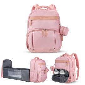 Petino Pura Diaper Bag Backpack with Detachable Changing Station – Waterproof & Travel-Friendly Baby Bag for Moms & Dads