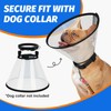 Supet Dog Cone Collar Adjustable After Surgery, Comfortable Pet Recovery